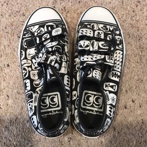 Special Edition Black and white low top vans